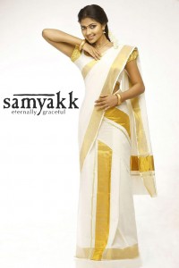 Kerala style saree draping