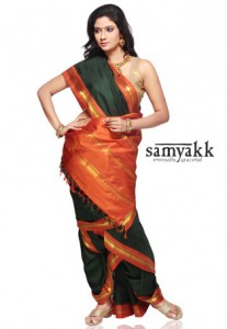 Tamilian Way saree draping
