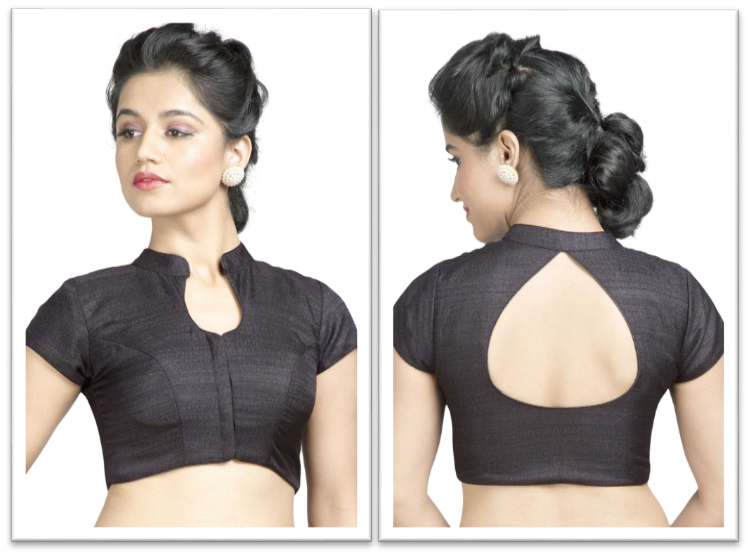 Plain Raw Silk Simple Designer Blouse