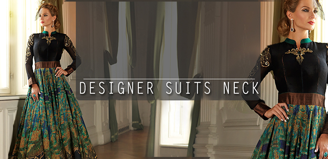 Designer Suit Neck Designs - SAMYAKK