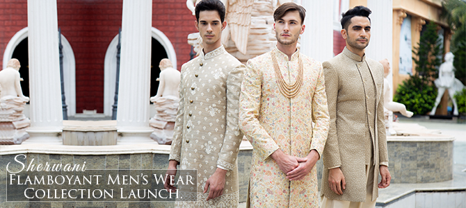 Innovative film city main Mens designer Suit sherwani collection