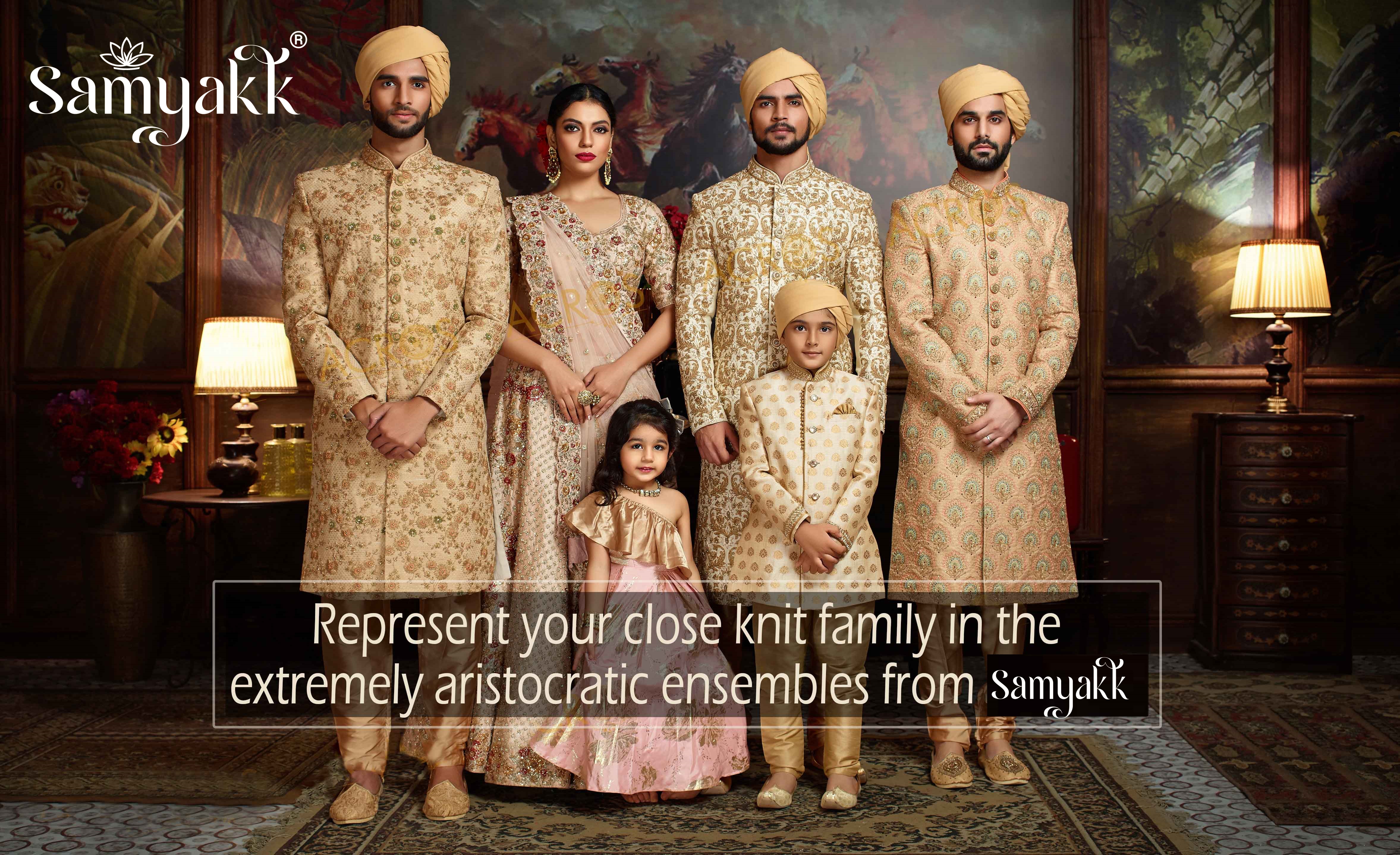 Wedding Sherwanis-Party Wear Suits - Samyakk: Sarees | Sherwani | Salwar  Suits | Kurti | Lehenga | Gowns | Mens Wear