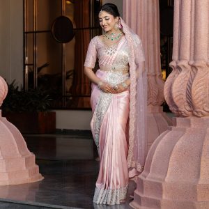 Pink Kanchipuram Silk Saree