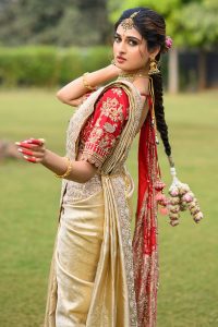 Gold Kanchipuram Tissue Saree