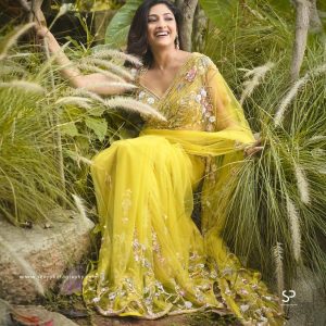 Yellow Designer Saree