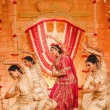 Gorgeous radhika ambani 🩷 Stunning in a Custom handwoven Kanjeevaram silk in rich jewel pink, (2)